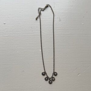 Elegant Silver Necklace with Crystal Accents